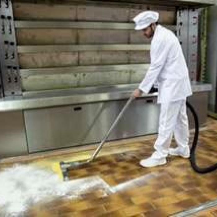 Aspiración y limpieza de suelos en panaderías Aspiración y limpieza de suelos en panaderías