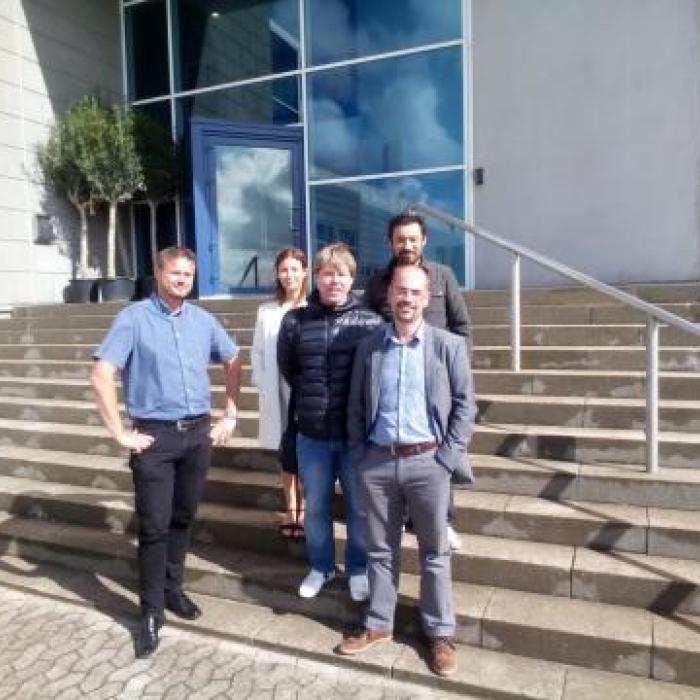 Visita de las nuevas instalaciones de Vaagrama en Dinamarca La dirección de TCS junto Mr.Brian Larsen director de ventras de Gram