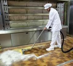 Aspiración y limpieza de suelos en panaderías Aspiración y limpieza de suelos en panaderías